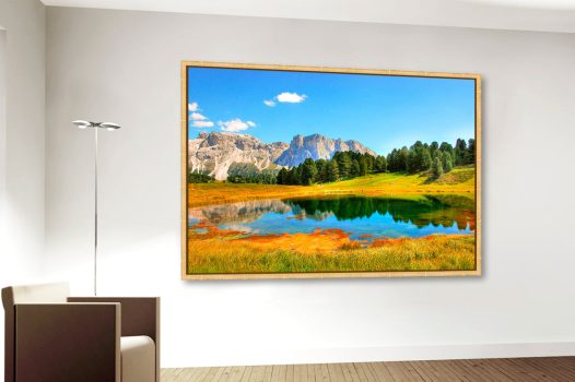 Leinwand mit Schattenfugenrahmen